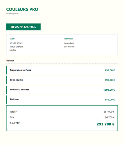 Devis modele word - Logo client
